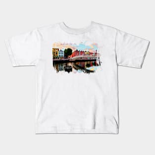 Dublin artwork Kids T-Shirt